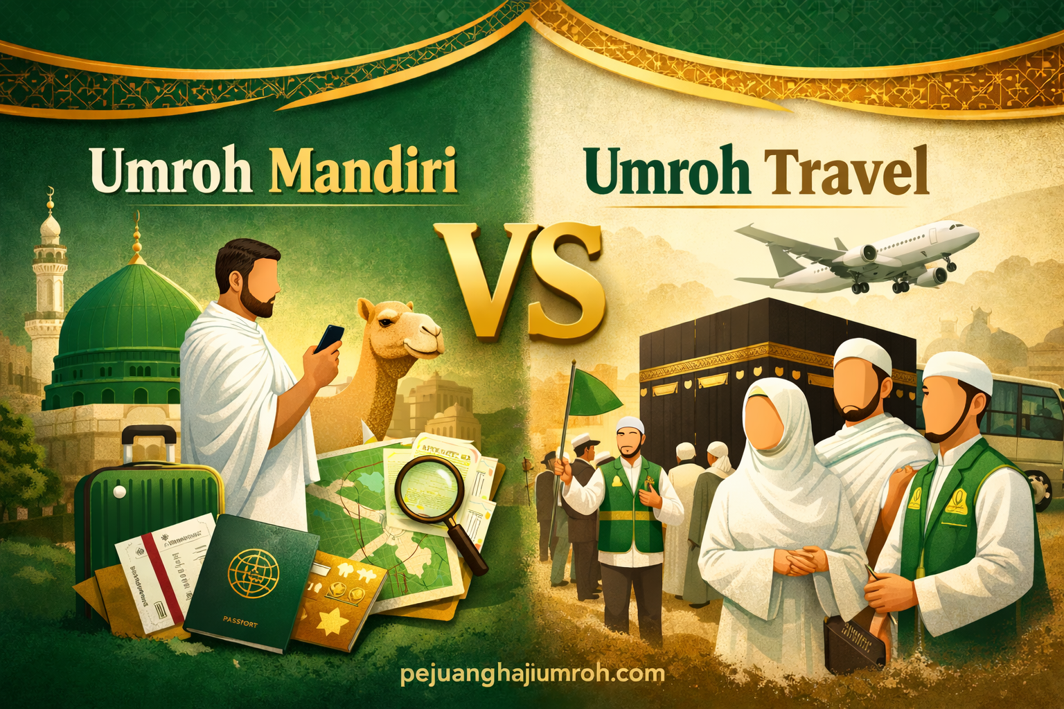 umroh mandiri vs travel
